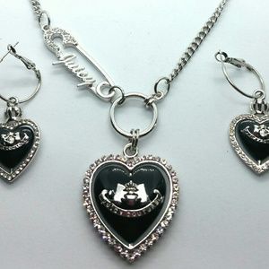 Juicy Couture spinner heart jewelry set