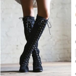 Jeffrey Campbell x Free People Joe Lace Up Boot