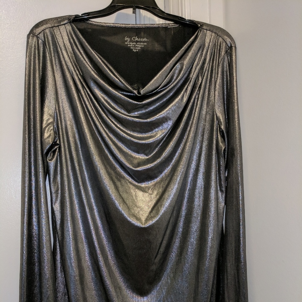 Chico's Silver Lame Tunic