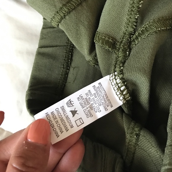 Olive Moto Leggings - Picture 6 of 7