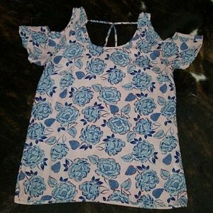 Floral off the shoulder top