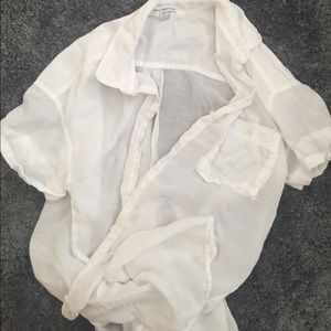 James Perse. Vintage. Whisper twill button up.