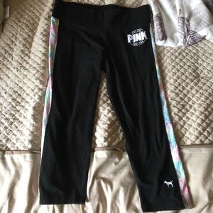 Crop watercolor leggings