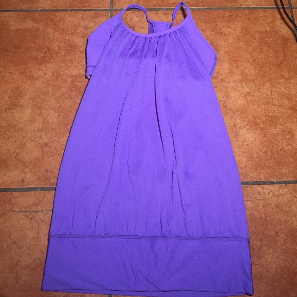 Lululemon Purple Tank with Bra