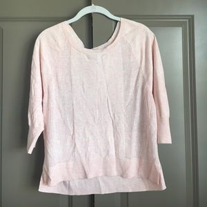 light pink thin sweater