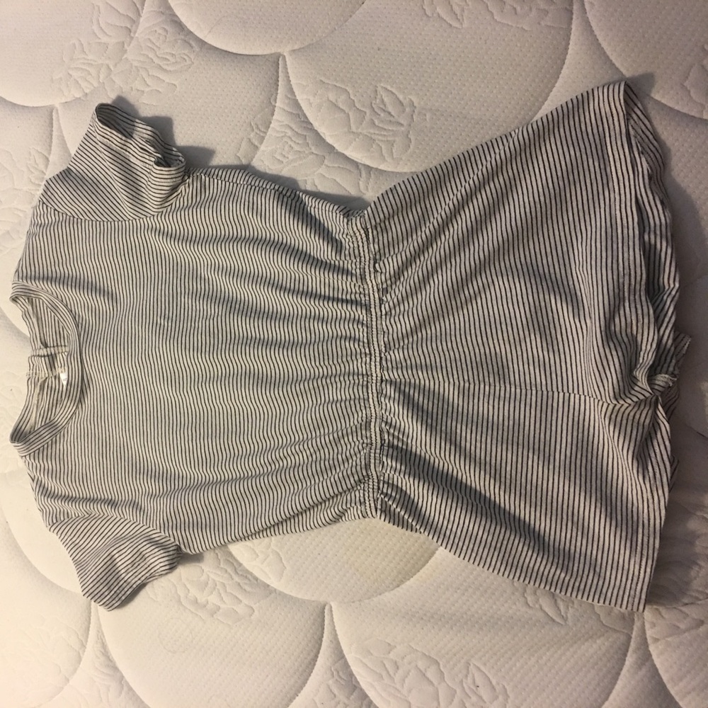 American apparel striped romper