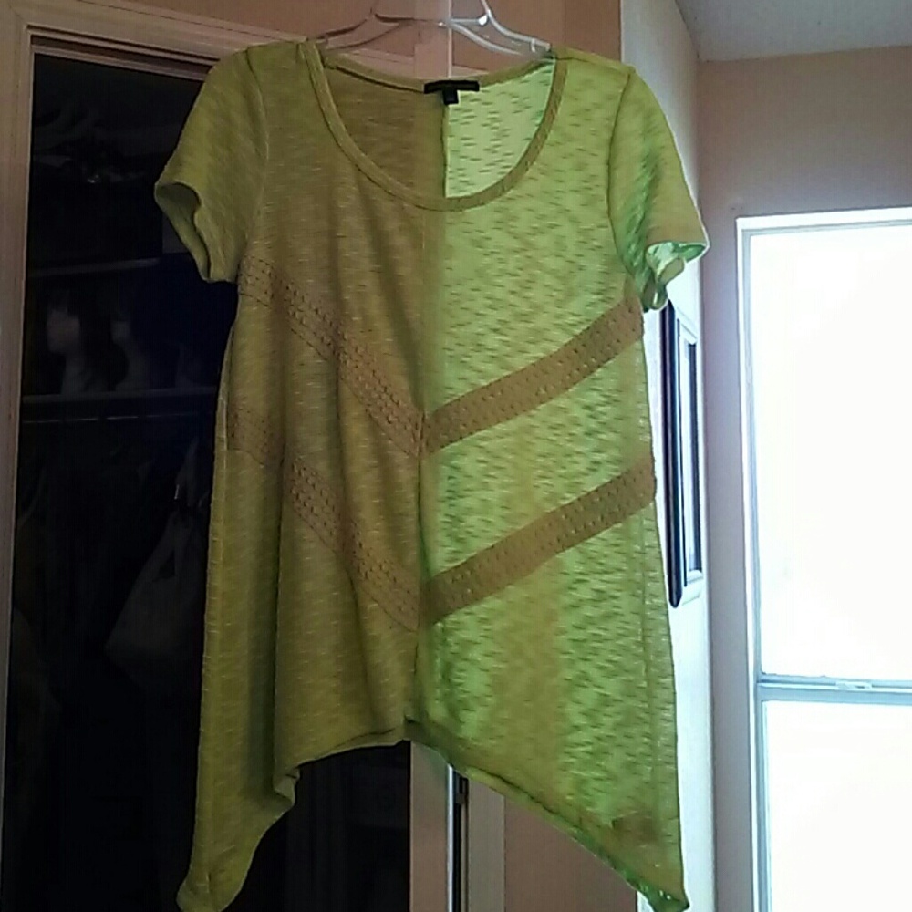 Lime green blouse