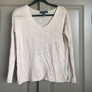 cream thin sweater