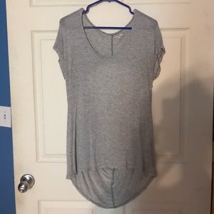 Grey Open Back Tee