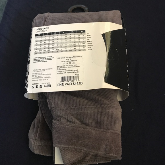Hue Soft Graphite Leggings - Picture 2 of 3