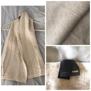 Authentic FENDI wool scarf