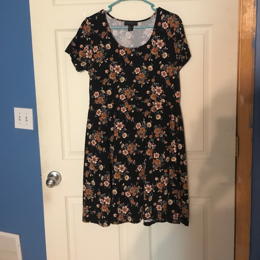 Forever21+ Floral Skater Dress