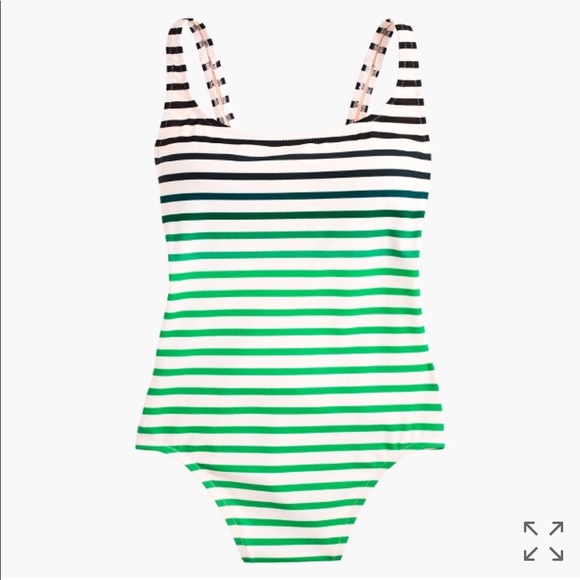 J.crew Scoopback swimsuit in ombré stripe - Picture 3 of 5