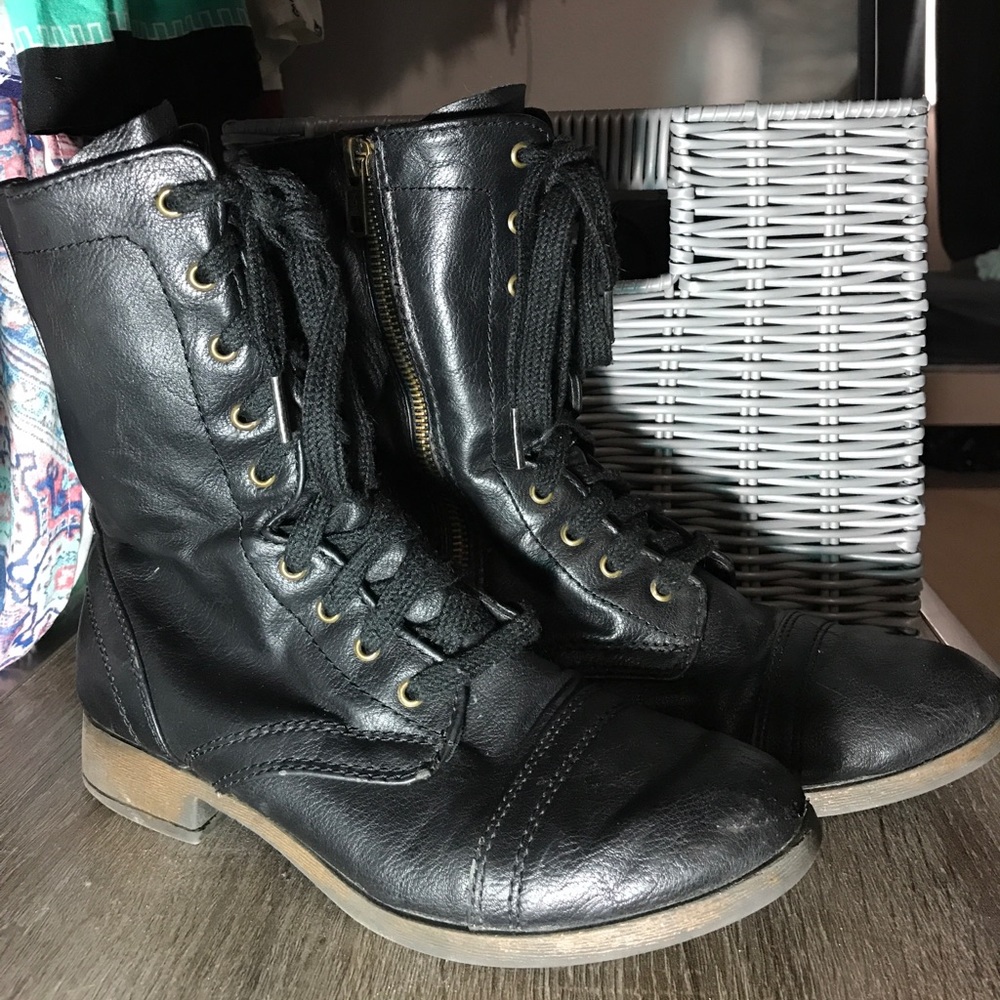 Black Combat Boots