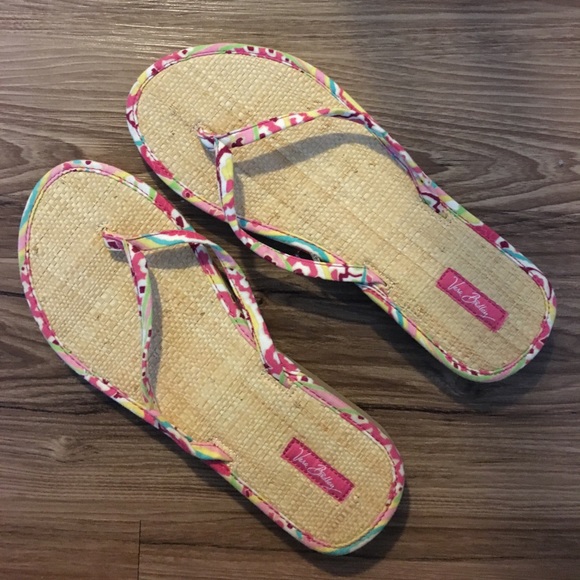 Vera Bradley Flip Flop Sandals - Size Large - Picture 1 of 6