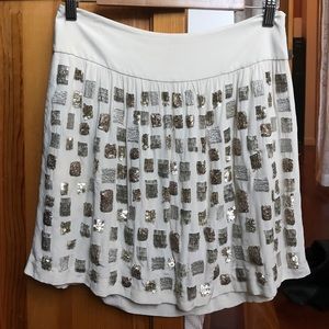 Hand Beaded skirt with pockets