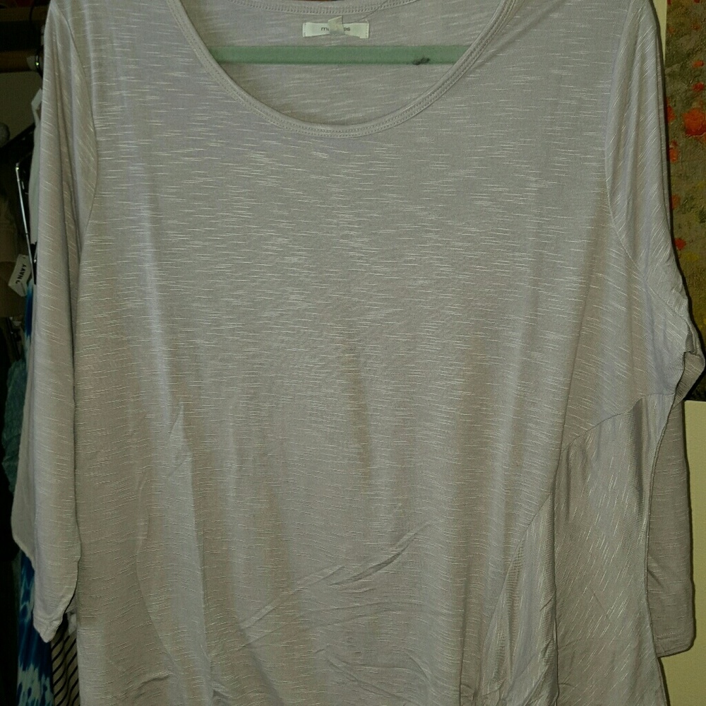 Maurices lilac knot hem tee
