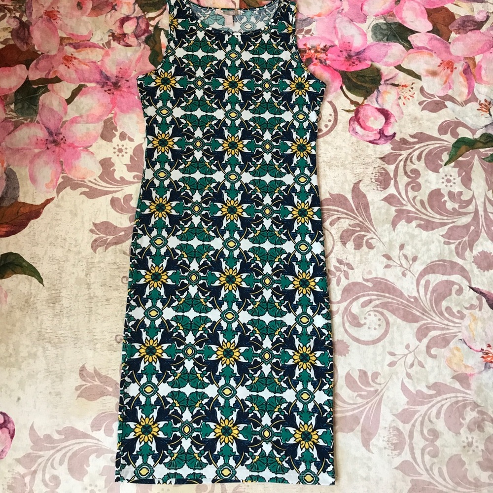 Forever 21 floral body-con dress