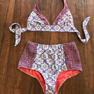 O'Neill two piece paisley swimsuit bikini