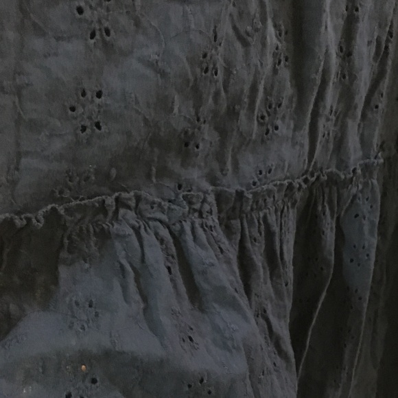 Navy maxi eyelet dress - Picture 2 of 3