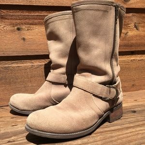 UGG Silva Moto Harness Boots Mid-calf 9