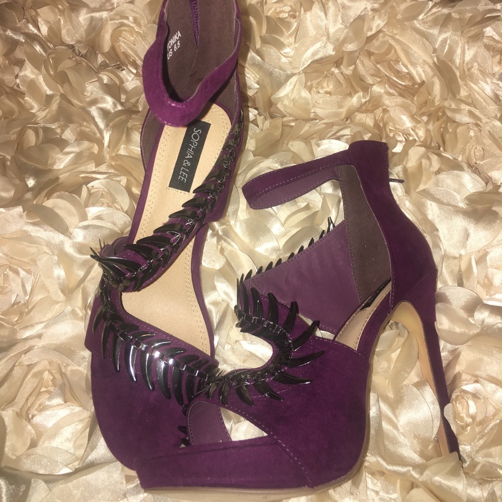 Plum colored shoes