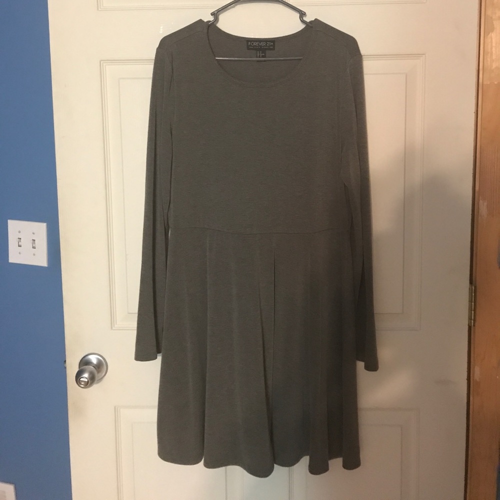 Forever21+ Olive Skater Dress