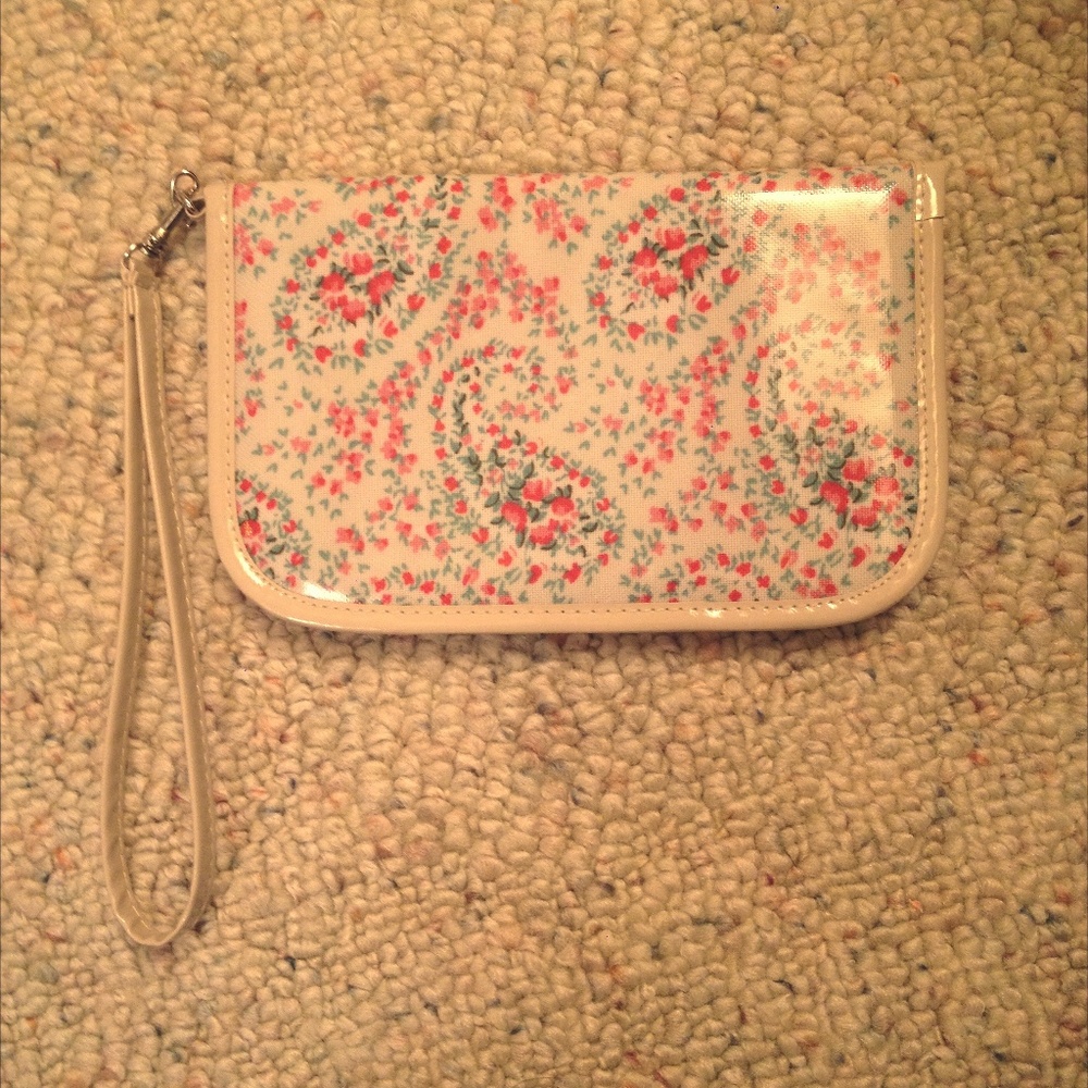 Paul & Joe Nwt Clutch Retro Floral Wristlet