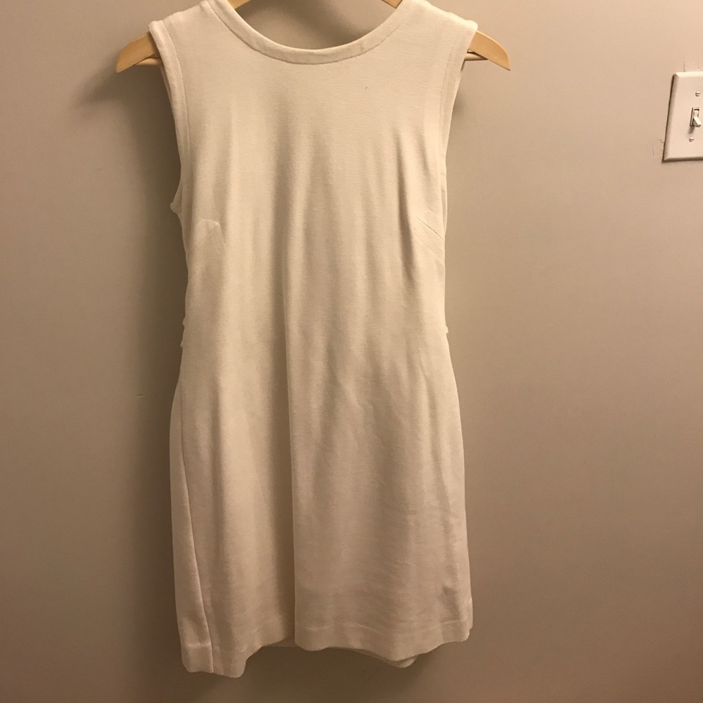 Milly white dress with open back detail