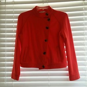 Tomato Red Cropped Jacket
