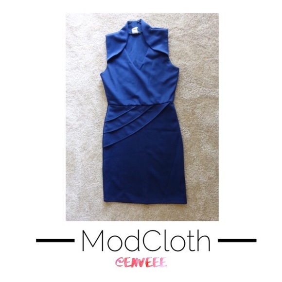 ModCloth Navy Blue Dress - Picture 1 of 7