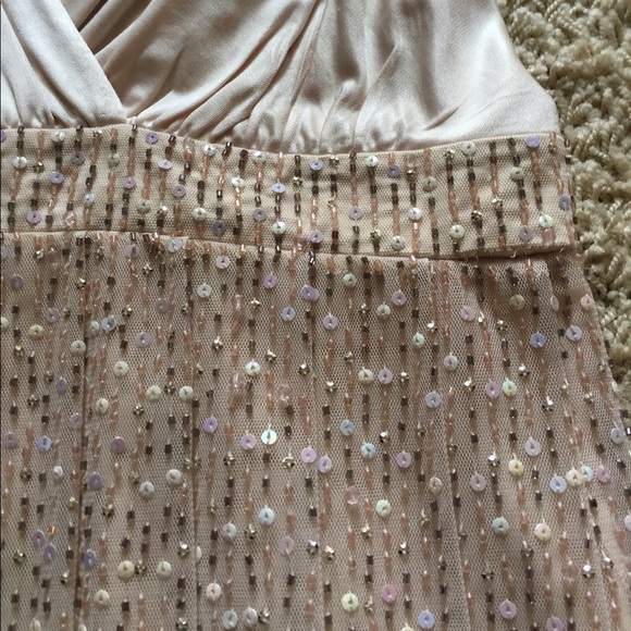NWT- 🥂 BCBG champagne beaded dress - Picture 4 of 7