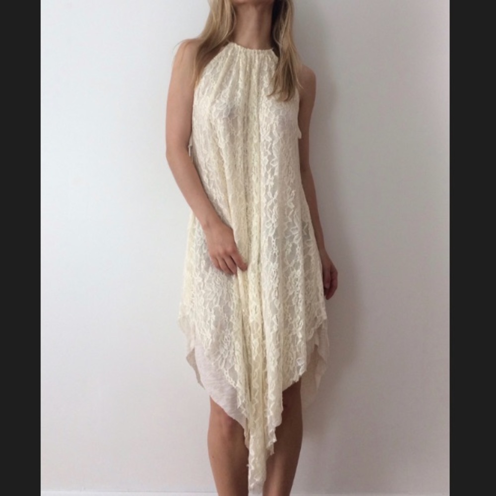 Free People Lace Trapeze Dress | XS