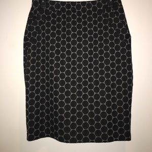 Polka dot pencil skirt