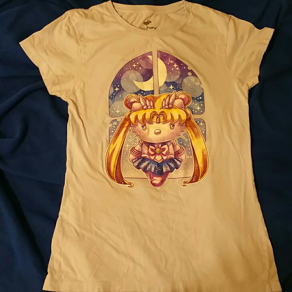 Sailor Moon Hello Senshi Anime Tee