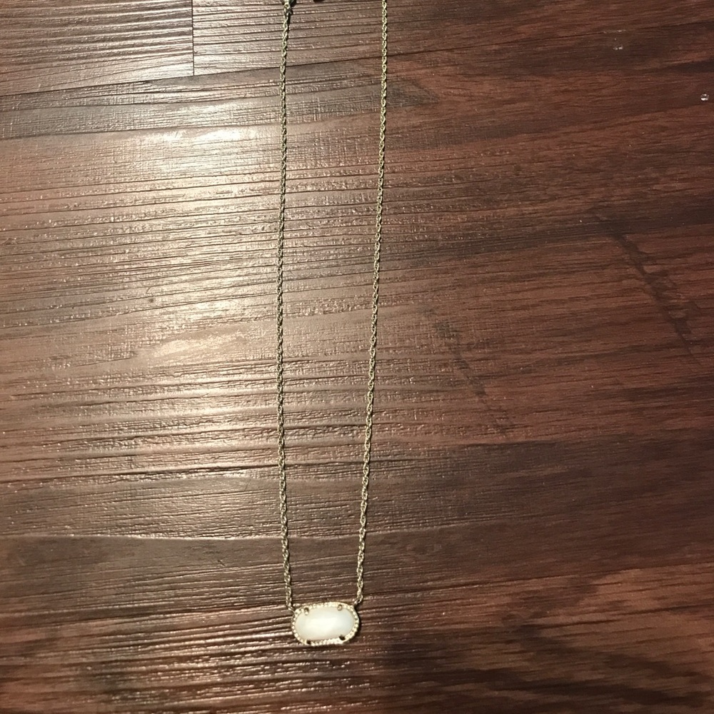 Kendra Scott White Pearl Elisa Necklace