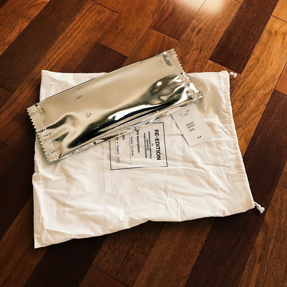 Maison Martin Margiela H&M silver candy bag clutch
