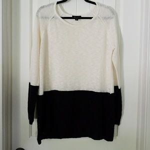 AB Studio coloblock sweater