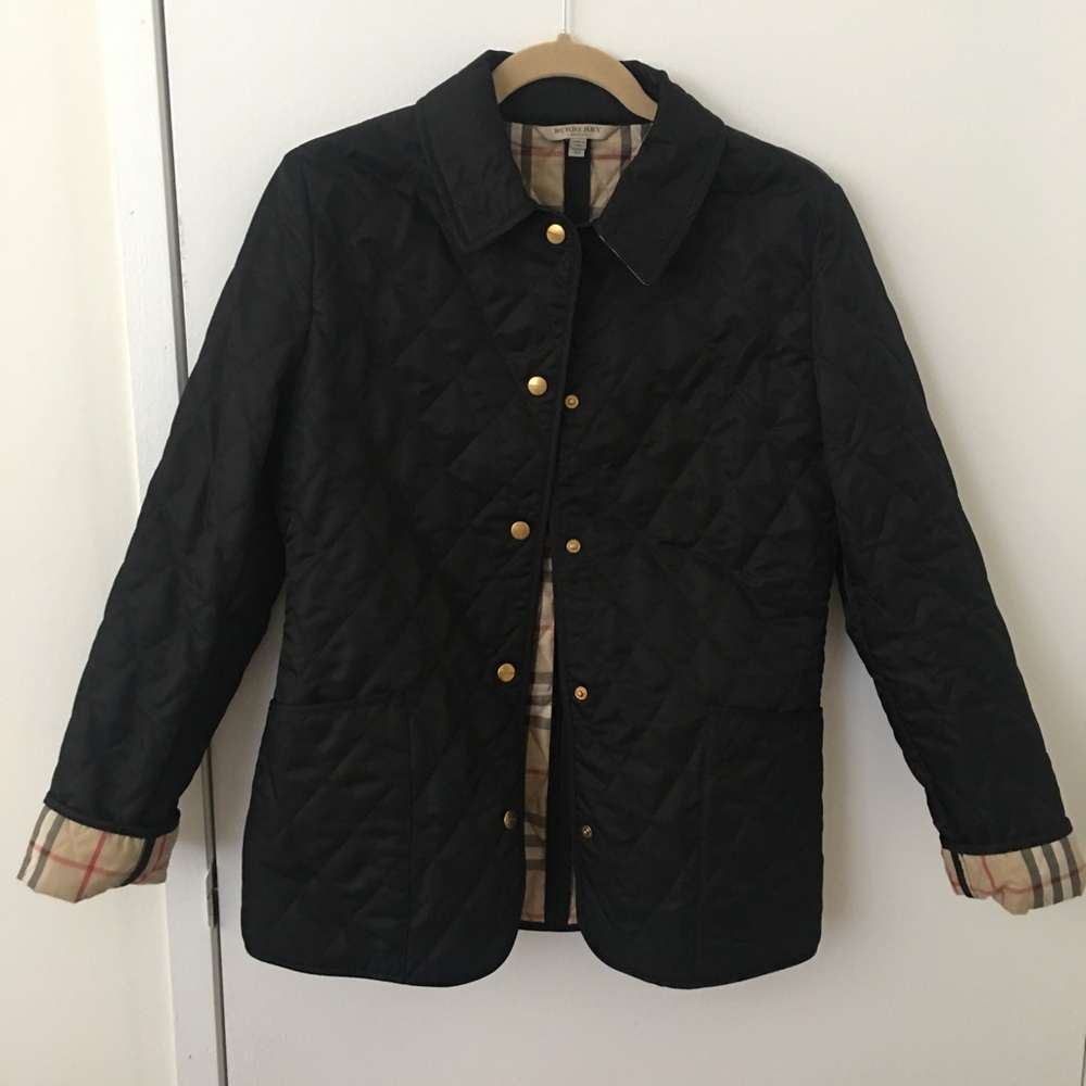 Burberry black Quilted Jacket XS *AUTHENTIC*