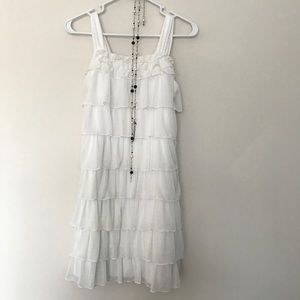 Easter Beautiful Kid's White Dress with Necklace