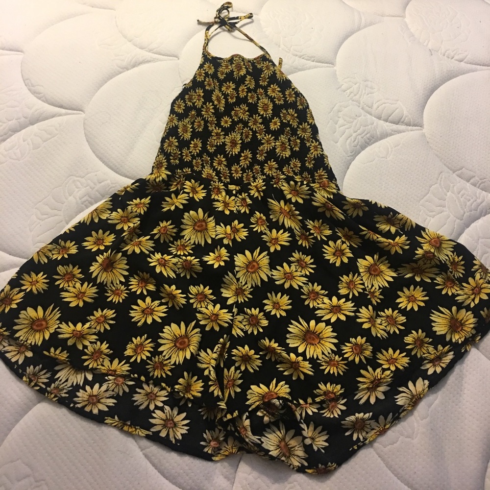 F21 sunflower romper
