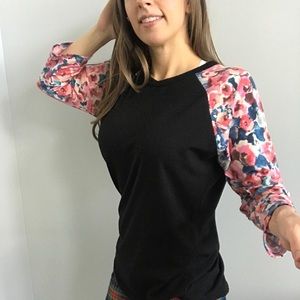 floral LuLaRoe tee