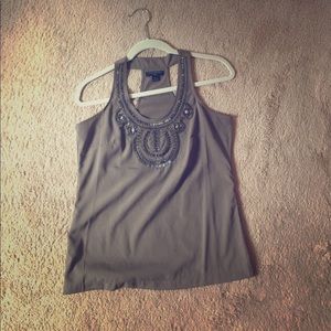 Beaded racerback tank
