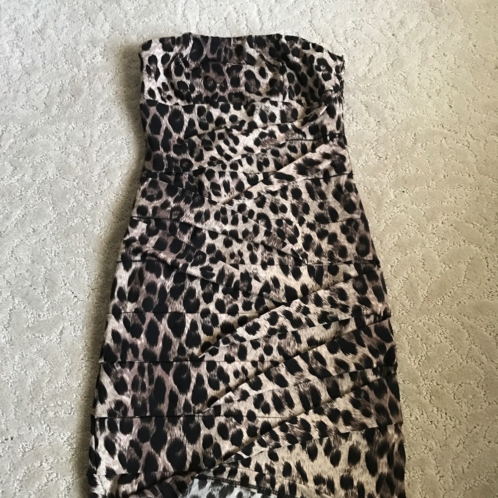 Cheetah Print Bandage Dress