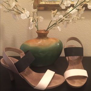 Strappy two toned heels