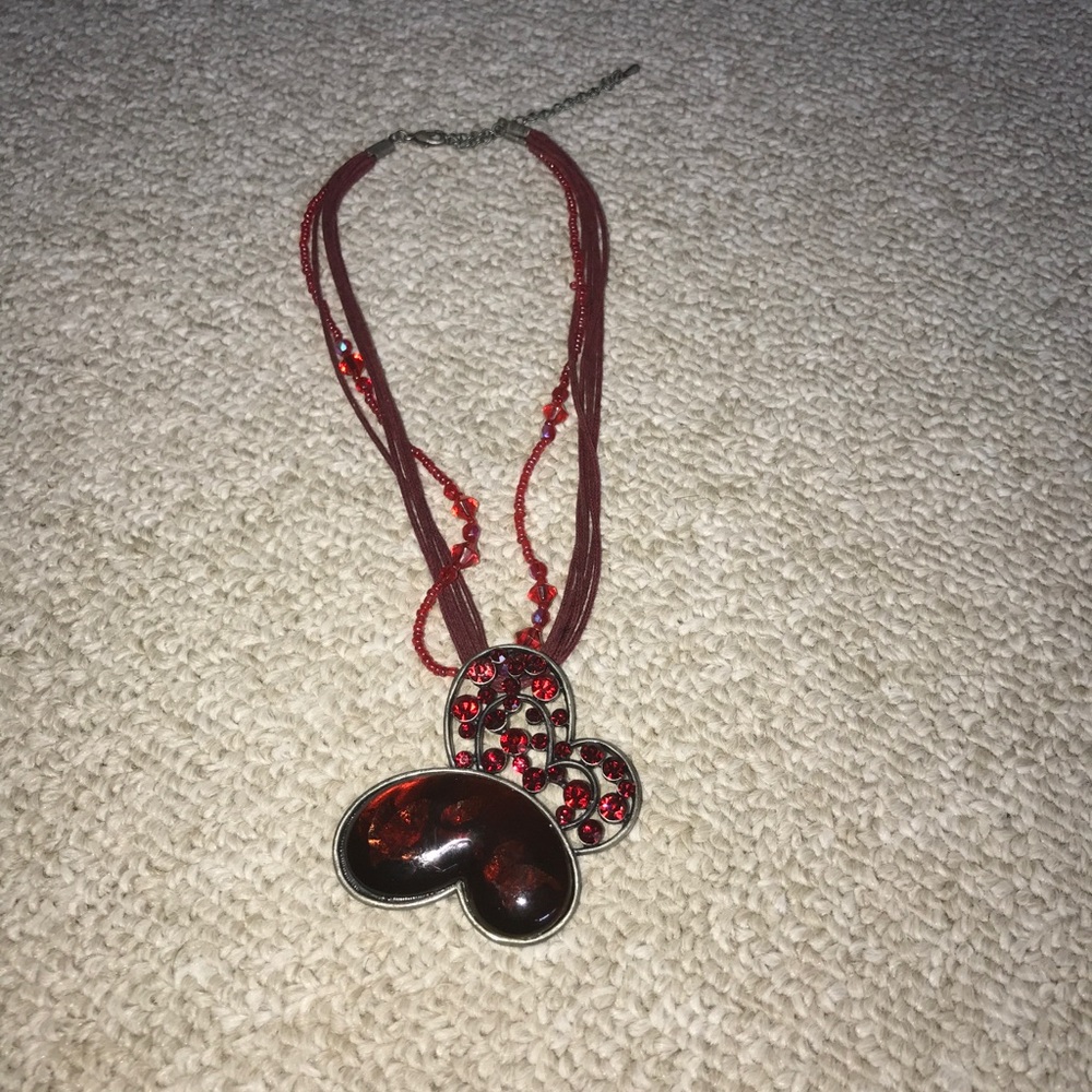 Butterfly 🦋 red necklace