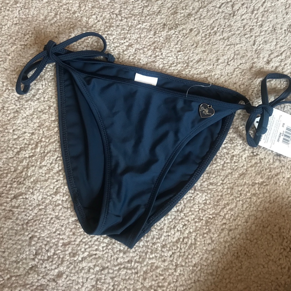 Body Glove navy blue tie bikini bottom