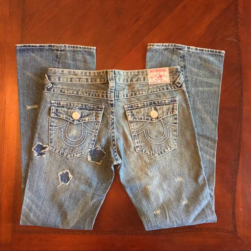 EUC True Religion "Bobby" Jeans. Rare hippie style