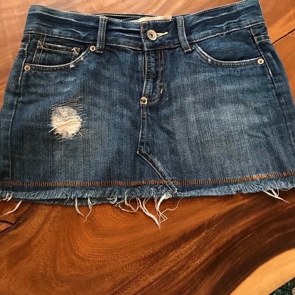 Mini Jean Skirt