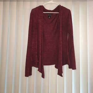 Maroon Cardigan